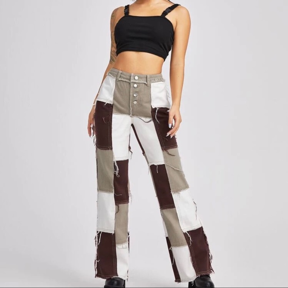 Spliced jeans